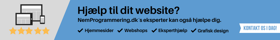 WordPress hjemmeside hj&aelig;lp