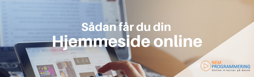 få din hjemmeside online