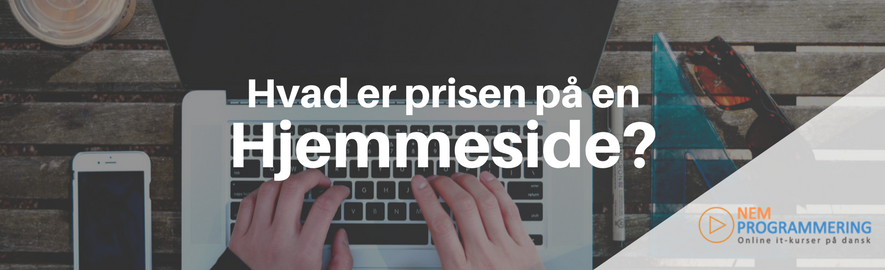 Pris på hjemmeside