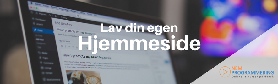 Hvordan laver man sin egen hjemmeside?